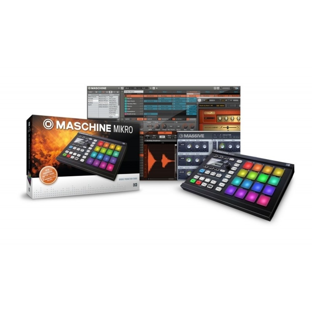 Программно аппаратное решение для студии Native Instruments Maschine Mikro MkII Blk