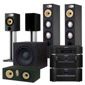 Комплект акустических систем B&W 600-series 5.1 + Marantz