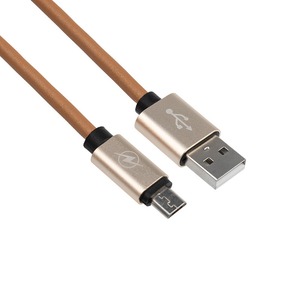 USB кабель micro USB Rexant 18-4231 коричневый эко-кожа, 1 метр (10 штук)