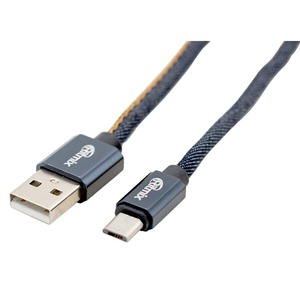 Кабель USB - MicroUSB Ritmix RCC-417 Blue Jeans 1.0m