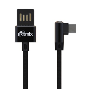 Кабель USB - MicroUSB Ritmix RCC-418 Black 1.0m