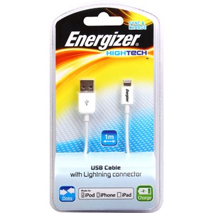 Кабель USB 2.0 Тип A - Lightning Energizer LCAEHUSYIPWH2 1.0m