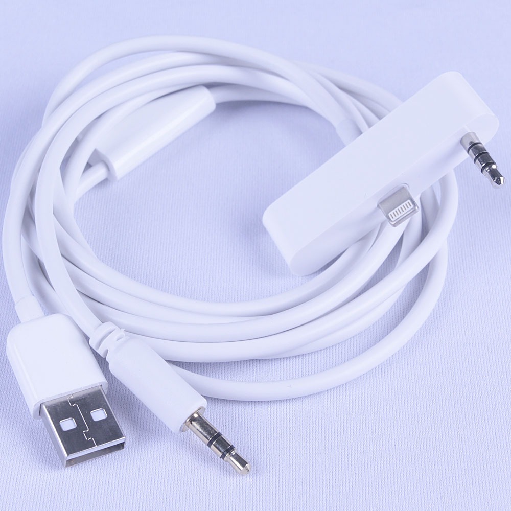 Кабель USB 2.0 Тип A - Lightning Ultimate Audio lightning to USB + MiniJack Cable White 1.0m