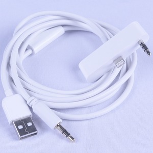 Кабель USB 2.0 Тип A - Lightning Ultimate Audio lightning to USB + MiniJack Cable White 1.0m