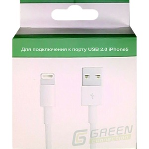 Кабель USB 2.0 Тип A - Lightning Greenconnect GC-IP52U-W 1.0m