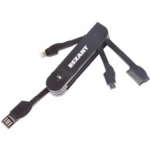 Lightning кабель Rexant 18-4056 черный (1 штука)