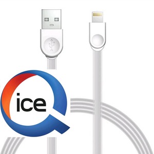 Кабель USB 2.0 Тип A - Lightning ICE-Q Pasta-Lightning-USB-W 1.0m