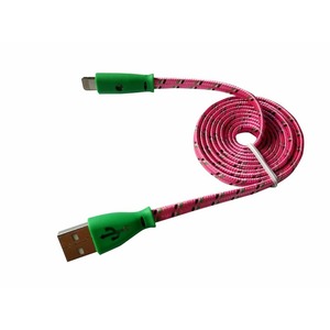 USB кабель светящиеся разъемы Rexant 18-4258 для iPhone 5/6/7 моделей 1м (10 штук)