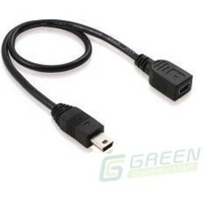Кабель USB 2.0 Тип B 5pin mini - B 5pin mini Greenconnect GC-M5M2F1 0.1m