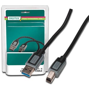 Кабель USB 3.0 Тип A - B Digitus DB-272380 1.8m