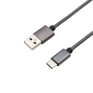 Кабель Rexant 18-1896 USB-Type-C 3 A, графит, нейлон 1.0m