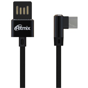 Кабель USB - TypeC Ritmix RCC-438 Black 1.0m