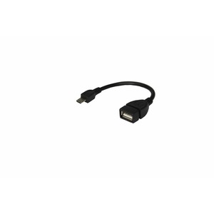 USB кабель OTG micro USB на USB Rexant 18-1182 шнур 0.15 м черный (10 штук)