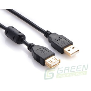 Удлинитель USB Greenconnect GC-UEC3M-F-G 1.5m
