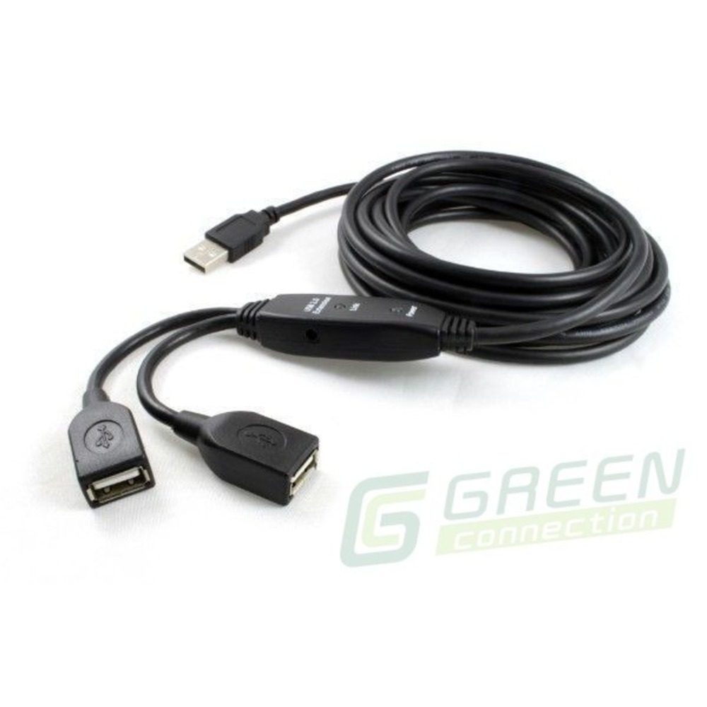 Удлинитель USB Greenconnect GC-UEC5M3 + GC-PDE01 5.0m