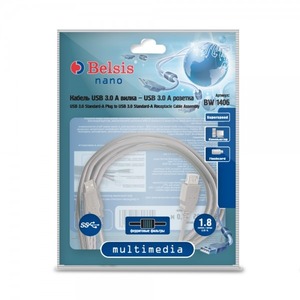 Удлинитель USB 3.0 Тип A - A Belsis BW1406 1.8m