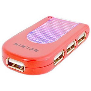 Хаб USB Belkin F5U034er Red