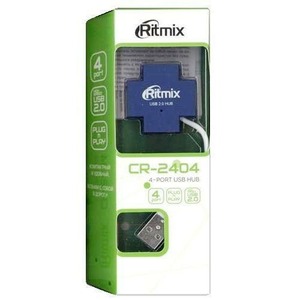 Хаб USB Ritmix CR-2404 Blue