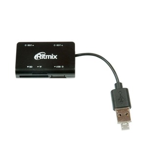 Хаб USB Ritmix CR-2322M Black