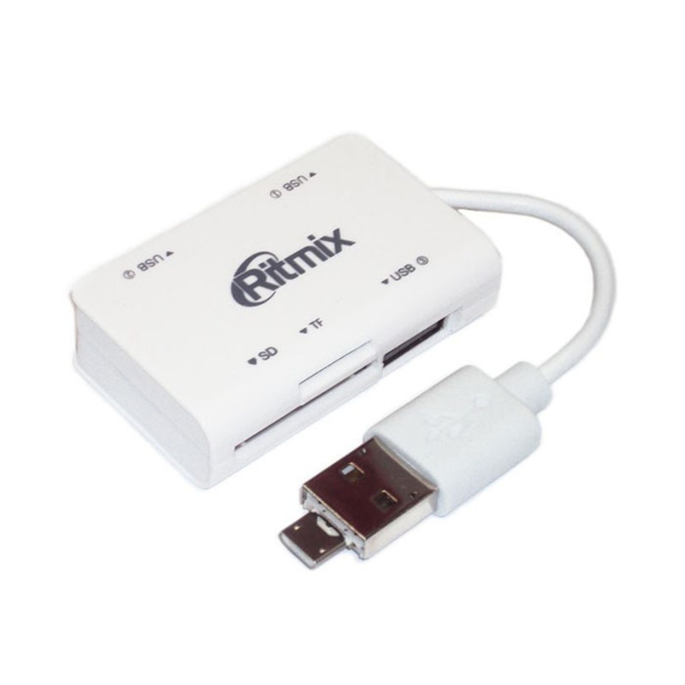 Хаб USB Ritmix CR-2322M White