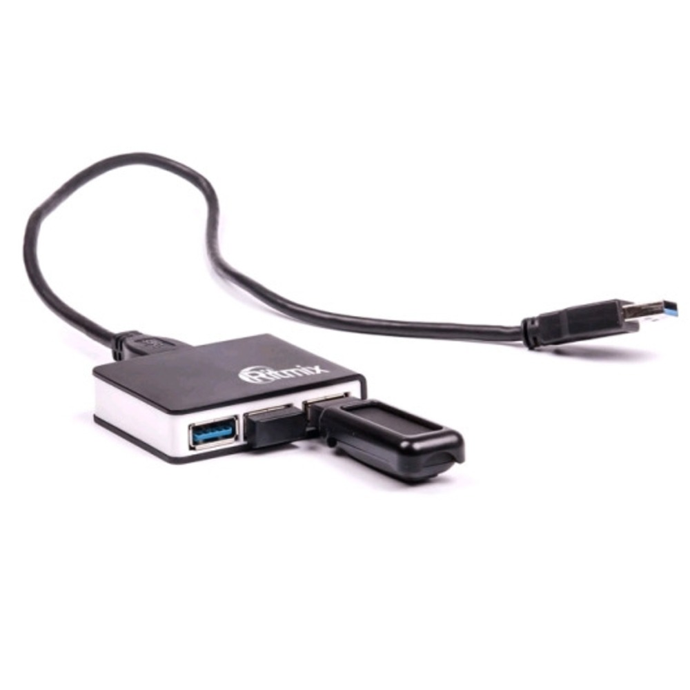 Хаб USB Ritmix CR-3400 Black