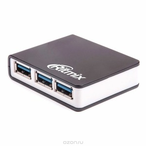 Хаб USB Ritmix CR-3400 Black