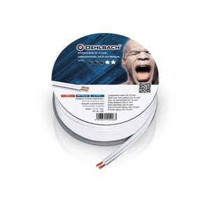 Кабель акустический на катушке Oehlbach 206 Performance Speaker Wire SP-7 White 10.0m