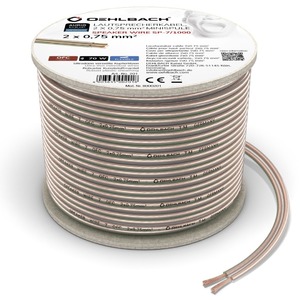 Кабель акустический на катушке Oehlbach 202 Performance Speaker Wire SP-7 Transparent 20.0m