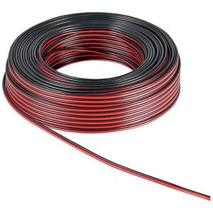 Кабель акустический на катушке Zenit Speaker Cable 1.5mm2 50m Black/Red (100112)