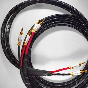 Акустический кабель Bi-Wire Banana - Banana DH Labs Q-10 Signature Banana Locking-1 Plug Gold Bi-Wire 3.0m