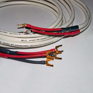 Акустический кабель Bi-Wire Spade - Spade DH Labs Odyssey mkII Spade SP-10 Gold Bi-Wire 2.0m