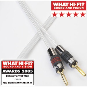 Акустический кабель Single-Wire Banana - Banana QED Silver Anniversary XT banana TEST 2.5m