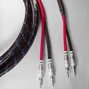 Акустический кабель Single-Wire Banana - Banana DH Labs Q-10 Signature Banana Locking-1 Plug Silver Single Wire 2.5m