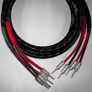 Акустический кабель Single-Wire Banana - Banana DH Labs Q-10 Signature Banana Z-Plug Silver Single Wire 2.0m