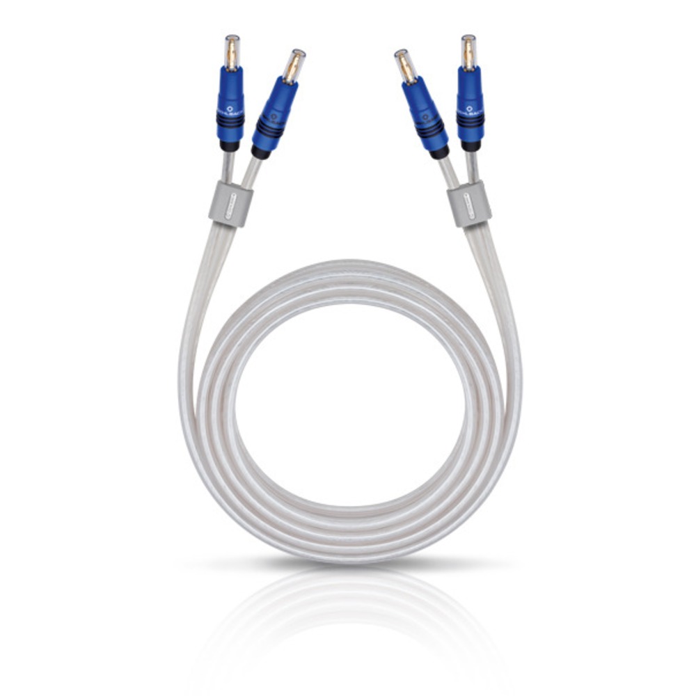 Акустический кабель Single-Wire Banana - Banana Oehlbach 10742 Crystal Silver Star B 2.5m