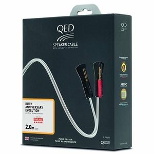 Акустический кабель Single-Wire Banana - Banana QED (QE1420) Ruby Anniversary Evolution Airloc banana 2.0m