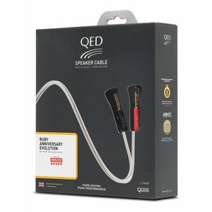Акустический кабель Single-Wire Banana - Banana QED (QE1424) Ruby Anniversary Evolution Airloc banana 5.0m