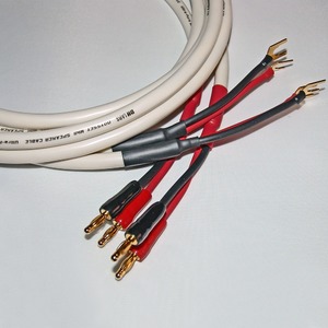 Акустический кабель Single-Wire Spade - Banana DH Labs Odyssey mkII Spade SP-10 Gold/Banana B-1C Plug Gold Single Wire 2.0m