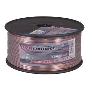 Отрезок акустического кабеля PROconnect (арт. 1719) 01-6209-6 2x4.0 мм2 BLUELINE 0.98m