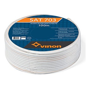 Антенный кабель в нарезку Vinon Sat 703