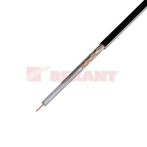 Антенный кабель в нарезку Rexant 01-2003 RG-58A/U (50 Ом) черный (1 метр)