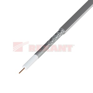 Антенный кабель в нарезку Rexant 01-2021 RG-8X (50 Ом) серый (1 метр)