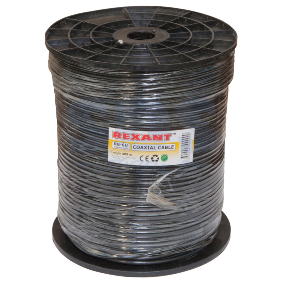 Антенный кабель в нарезку Rexant 01-2204 (1 метр)