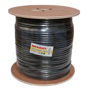 Антенный кабель в нарезку Rexant 01-2261 RG-6U+CU 64 (75 Ом) OUTDOOR + ТРОС 1