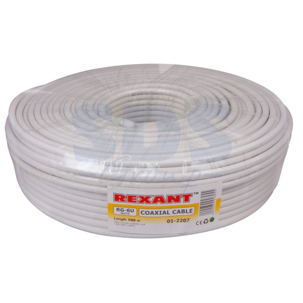 Антенный кабель в нарезку Rexant 01-2207 (100 метров)