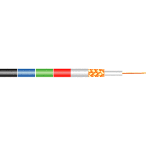 Антенный кабель в нарезку Tasker RG 59 Flex White