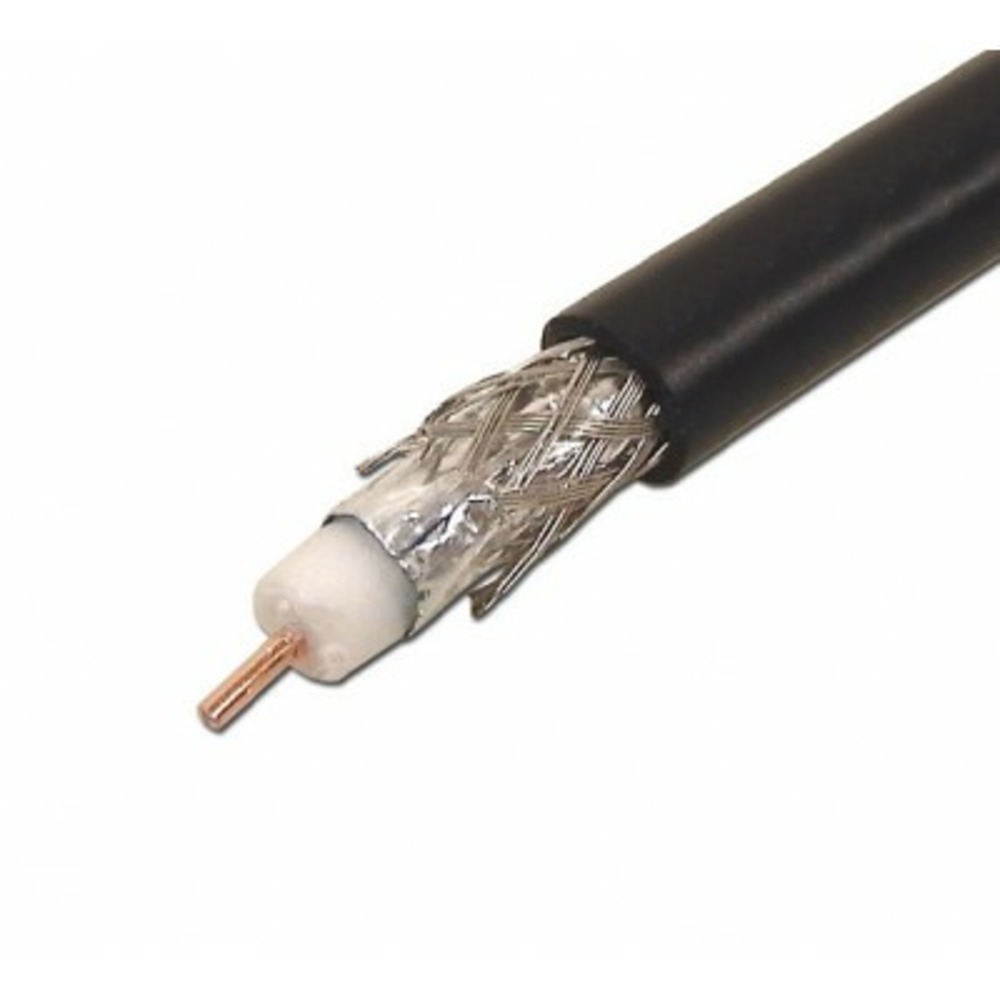 Антенный кабель в нарезку Hyperline COAX-RG6-100 (100м)