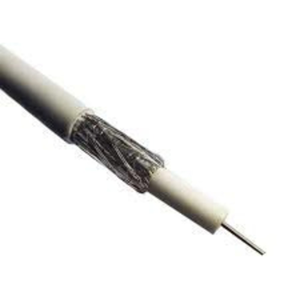 Антенный кабель в нарезку NETKO 51471 3C-2V (CU, AL), белый