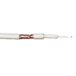 Антенный кабель в нарезку NETKO 51156 3C-2V (CU, СU), белый
