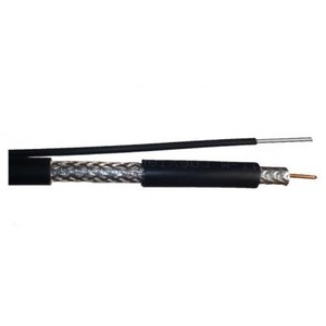 Антенный кабель в нарезку NETKO 52241 RG-11U (CCS, AL), трос, наружный, черный (305м)